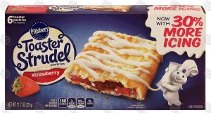 Pillsbury Toaster Strudel strawberry filled pastries with icing packets, 6-count 11.7 ounce