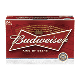 Budweiser Beer 12 Oz Stock, WWII Vets 24 pack