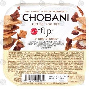 Chobani S'more S'mores green yogurt 5.3 ounce