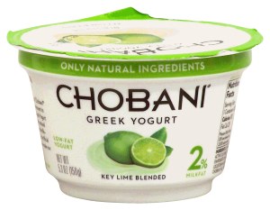 Chobani key-lime blended low-fat greek yogurt 5.3 ounce
