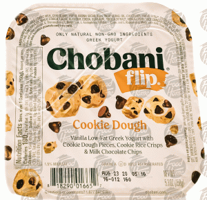 Chobani Flip cookie dough, cup 5.3 ounce