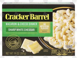 Cracker Barrel sharp white cheddar macaroni & cheese dinner 14 ounce