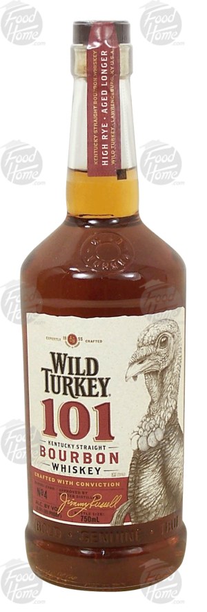 Wild Turkey 101 kentucky straight bourbon whiskey, 50.5% alc. by vol. 750 milliliter