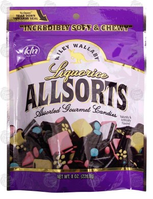Wiley Wallaby Allsorts assorted gourmet liquorice candies 8 ounce