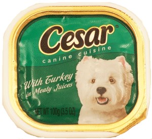 Cesar Canine Cuisine dog food with turkey in meaty juices 3.5 ounce