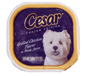 Cesar grilled chicken flavor in meaty juices 3.5 ounce