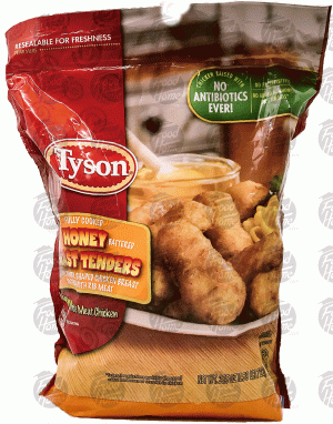 Tyson fully cooked honey battered breast tenders 25.5 ounce