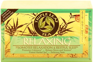 Triple Leaf Tea Relaxing herbal tea, chinese medicinal, decaf, 20-bags 1.16 ounce