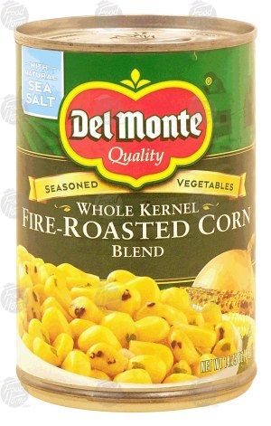 Del Monte whole kernel fire roasted corn blend 14.75 ounce