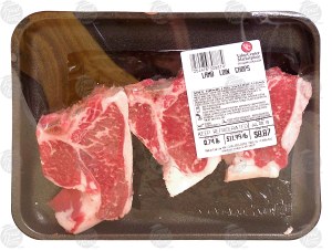 Holiday Market lamb loin chops, price per pound 1 pound