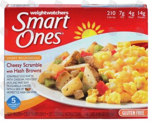 Weight Watchers Smart Ones cheesy scramble with hash browns, gluten free 6.49 ounce