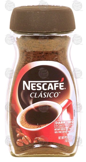 Nescafe Clasico instant coffee, dark roast, 100 cups 7 ounce