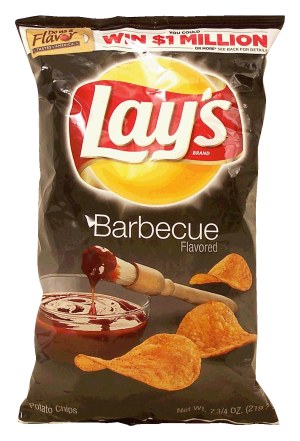 Lay's barbecue flavored potato chips 7.75 ounce