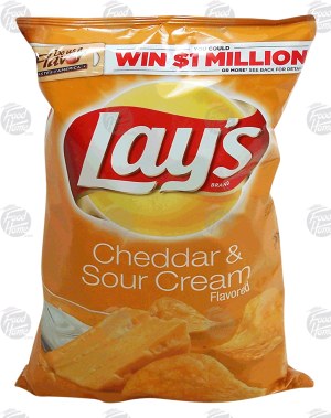 Lay's cheddar & sour cream flavored potato chips 7.75 ounce