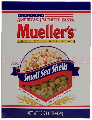 Mueller's Macaroni small sea shells america's favorite pasta 16 ounce