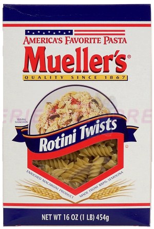Mueller's Macaroni rotini twists america's favorite pasta 16 ounce