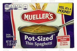 Mueller's Pot-Sized thin spaghetti pasta 16 ounce