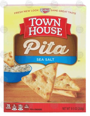 Keebler Town House pita; sea salt oven baked crackers 9.5 ounce