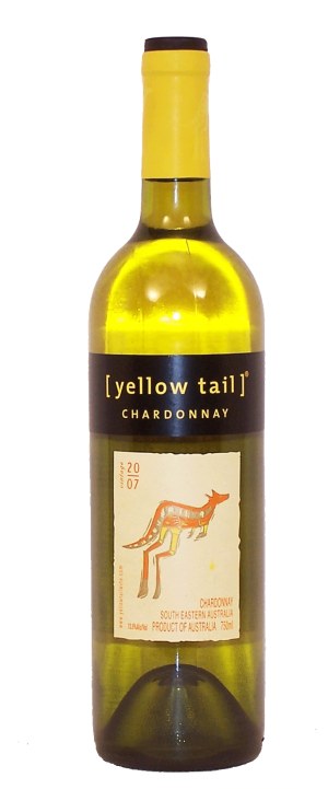 Yellow Tail south eastern australia chardonnay, 13.5% alc./vol. 750 milliliter