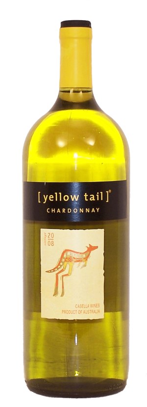 Yellow Tail chardonnay, south eastern australia, 13.5% alc./vol. 1.5