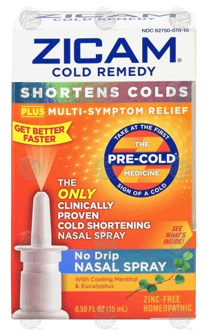 Zicam no drip nasal spray with cooling menthol & eucalyptus 0.5 fluid ounce