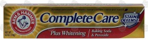 Arm & Hammer Complete Care plus whitening, baking soda & peroxide, stain defense, fresh mint flavor 6 ounce