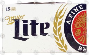 Miller Lite Beer 12 oz 15 count