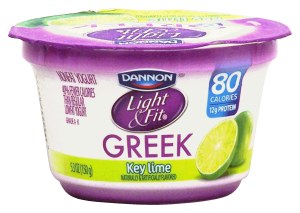 Dannon Light & Fit nonfat greek yogurt, key lime 5.3 ounce