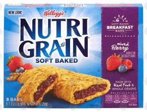 Kellogg's Nutri-Grain mixed berry soft baked breakfast bars, 8-bars 10.4 ounce