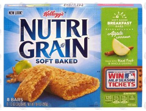 Kellogg's Nutri-Grain apple cinnamon soft baked breakfast bars, 8-bars 10.4 ounce