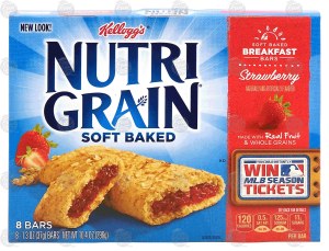 Kellogg's Nutri-Grain soft baked strawberry breakfast bars 8 count