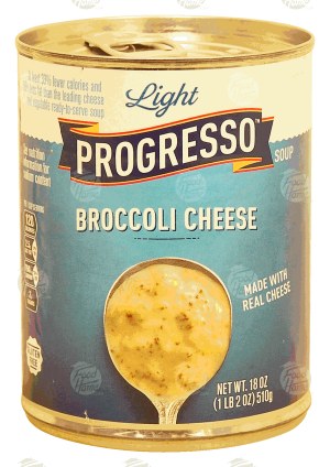 Progresso Light broccoli cheese soup 18 ounce