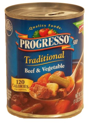 Progresso Traditional beef & vegetable ready to serve soup 18.5 ounce