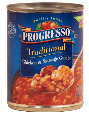 Progresso Traditional chicken & sausage gumbo prepared soup 19 ounce