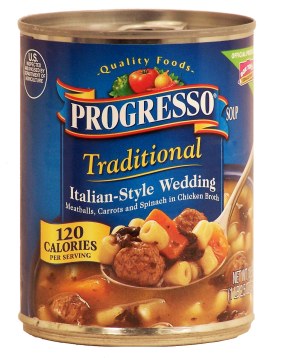 Progresso Traditional italian-style wedding, meatballs, carrots and spinach in chicken broth ready to serve soup 18.5 ounce