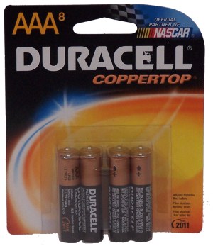 Duracell Coppertop aaa long lasting power alkaline battery carded 8 count