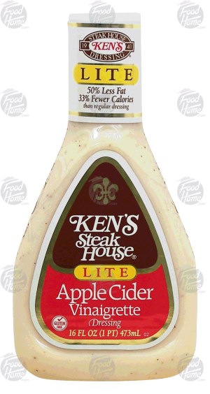 Ken's Steak House lite apple cider vinaigrette dressing 16 fluid ounce