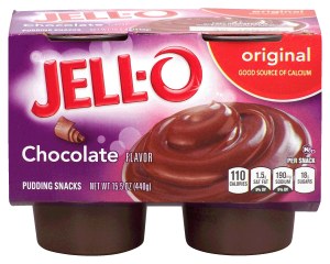 Jell-o chocolate pudding snacks, 4 cups, refrigerated item 15.5 ounce