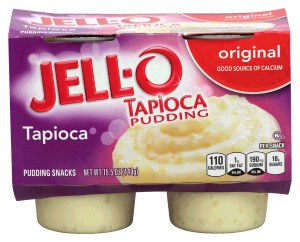 Jell-o tapioca pudding, 4 cups, refrigerated item 15.5 ounce