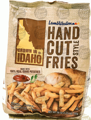 Lamb Weston Grown in Idaho hand cut style fries, frozen 28 ounce