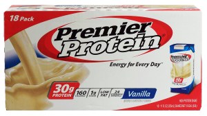 Premier vanilla high protein shakes, ready to drink, 18 11-fl. oz 1.5 gallon