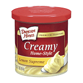 Duncan Hines Creamy Home-style lemon supreme premium frosting 16 ounce