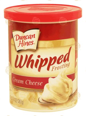 Duncan Hines Whipped cream cheese frosting, 15% bonus size 14 ounce