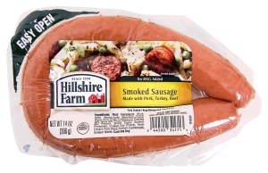 Hillshire Farm smoked sausage 14 ounce