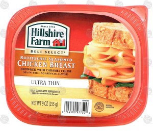 Hillshire Farm Deli Select rotisserie seasoned chicken breast, ultra thin 9 ounce