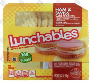 Oscar Mayer Lunchables ham & swiss with crackers 3.2 ounce