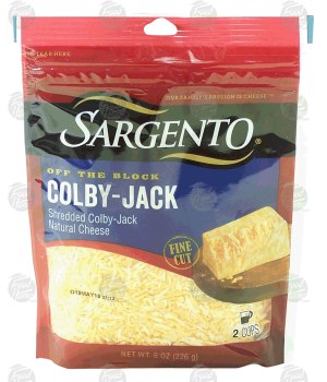 Sargento(R) Off the Block colby-jack shredded natural cheese 8 ounce