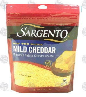 Sargento(R) Off the Block mild cheddar fine cut cheese, 2-cups 8 ounce