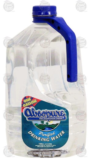 Absopure purified drinking water 1 gallon