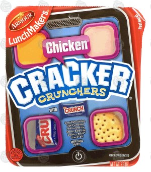Armour Lunch Makers cracker crunchers, chicken 2.6 ounce